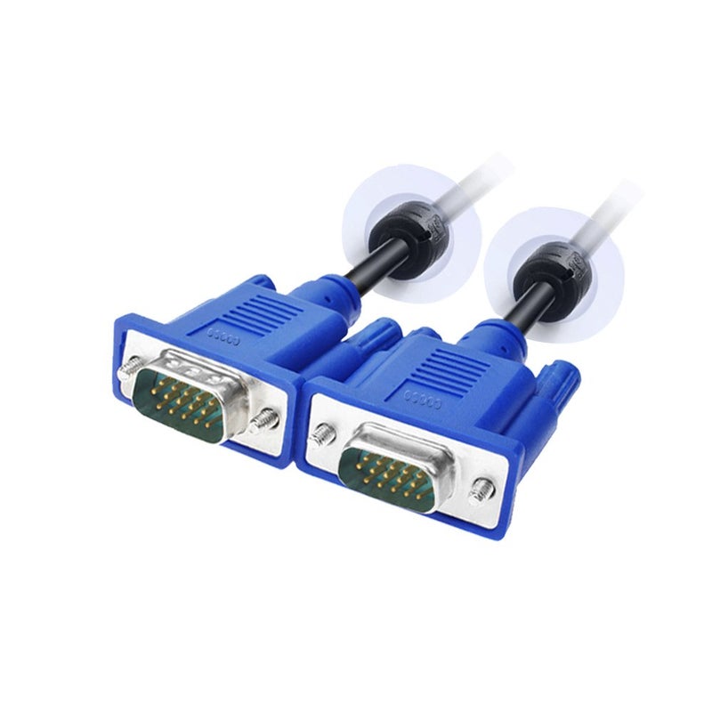 LFHUKEJI VGA Standard 15-Pin Male to Male Cable, 4.8Ft(3+5) - Image 1